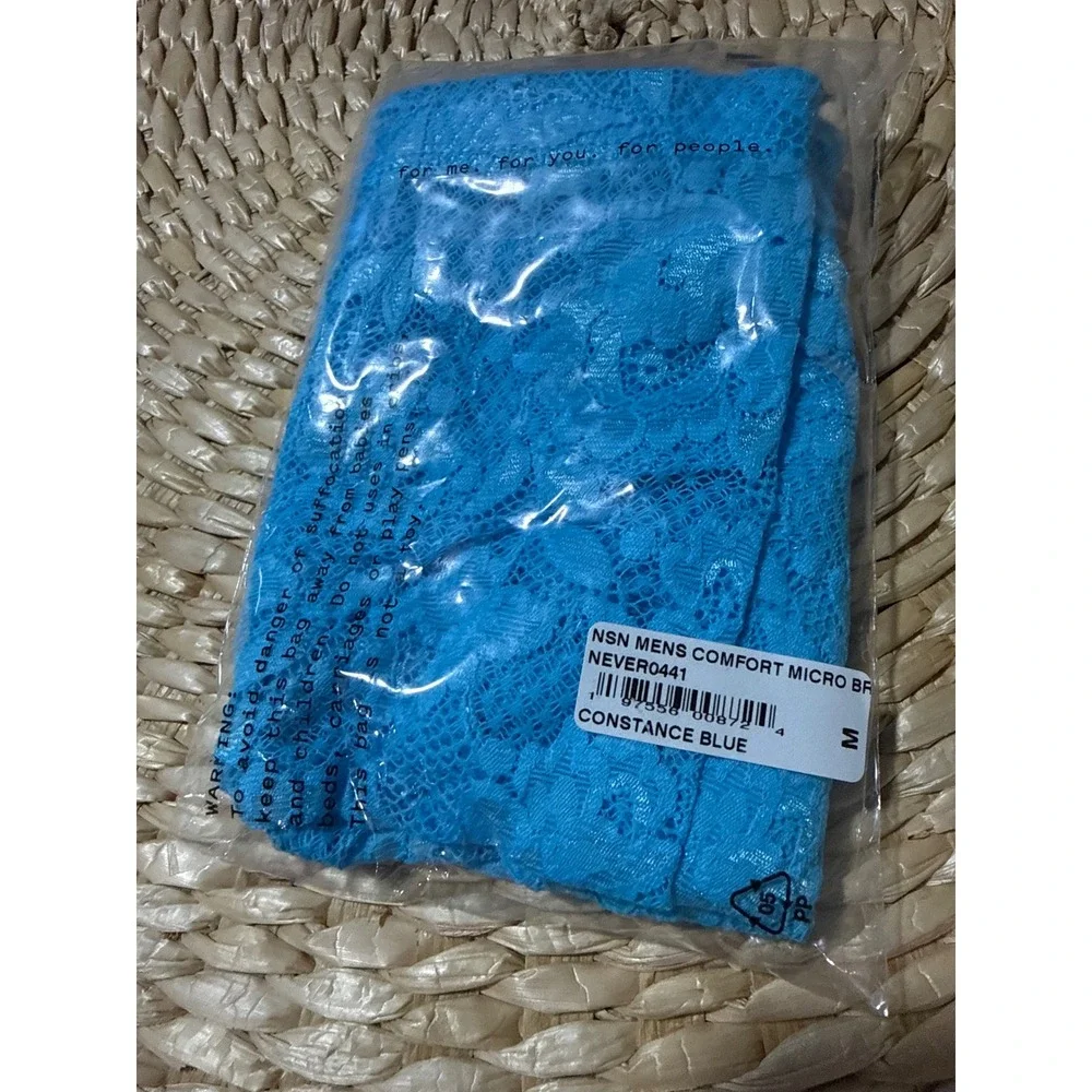 Cosabella NSN Men's Comfort Micro Brief Lace Underwear Constance Blue size M
